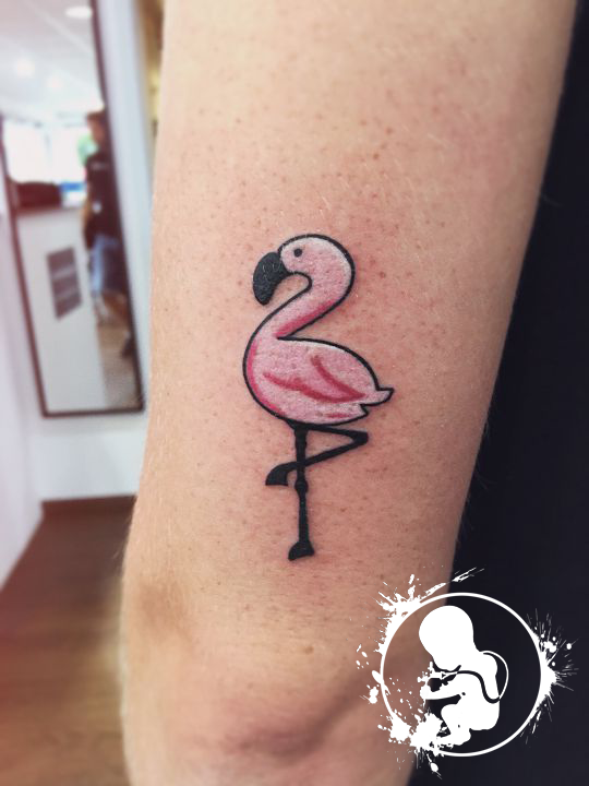 Flamingo | Vanessa | Newborn Tattoo Wolfratshausen