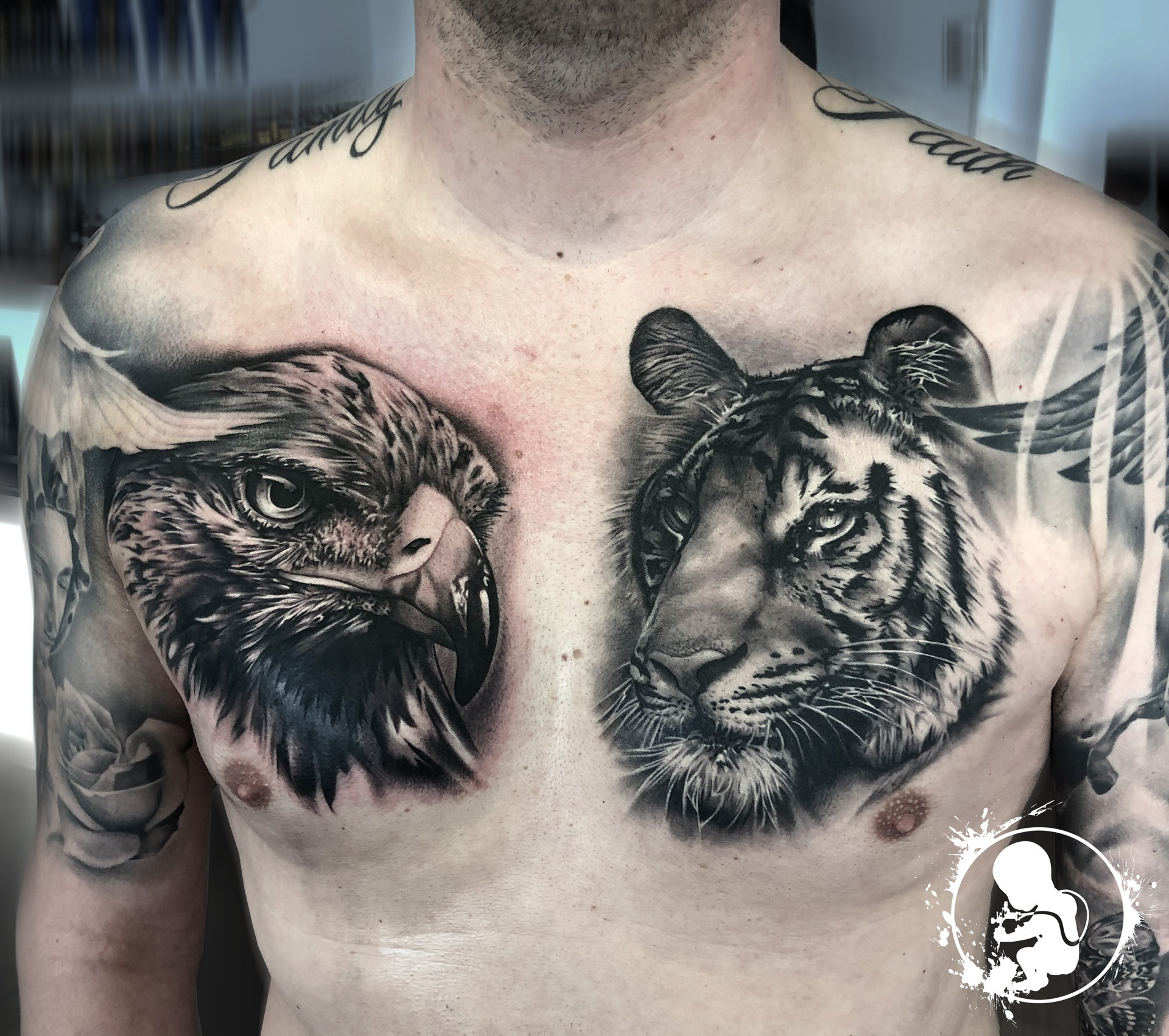 Tattoo von Thomas | Newborn Tattoo Wolfratshausen